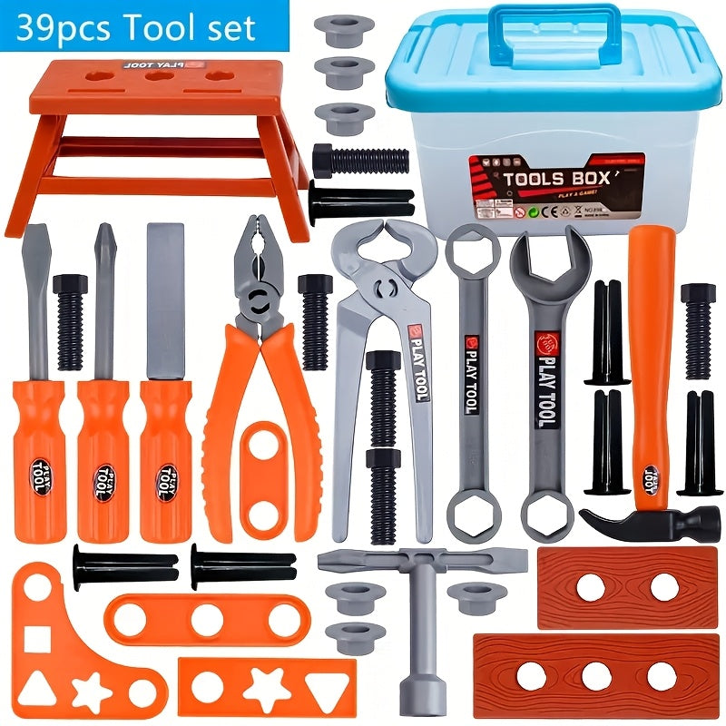 Kids Toy Tool Set with Drill and Accessories
