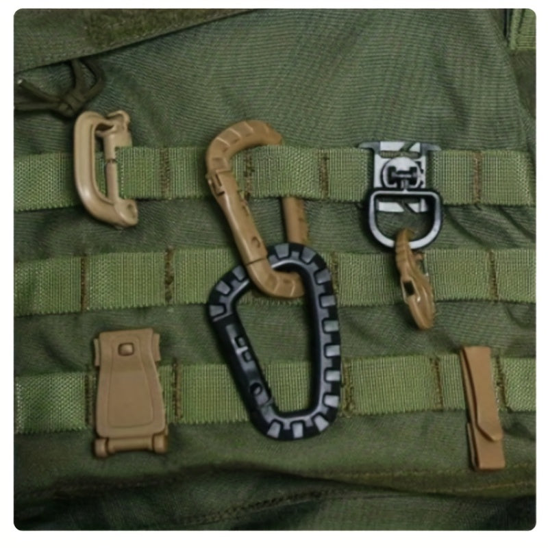 3pcs Plastic Steel Link D Ring for Outdoor Activities