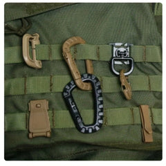 3pcs Plastic Steel Link D Ring for Outdoor Activities