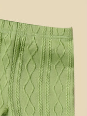 Girls' Knit Legging Pants Footless Tight Fit Pantyhose