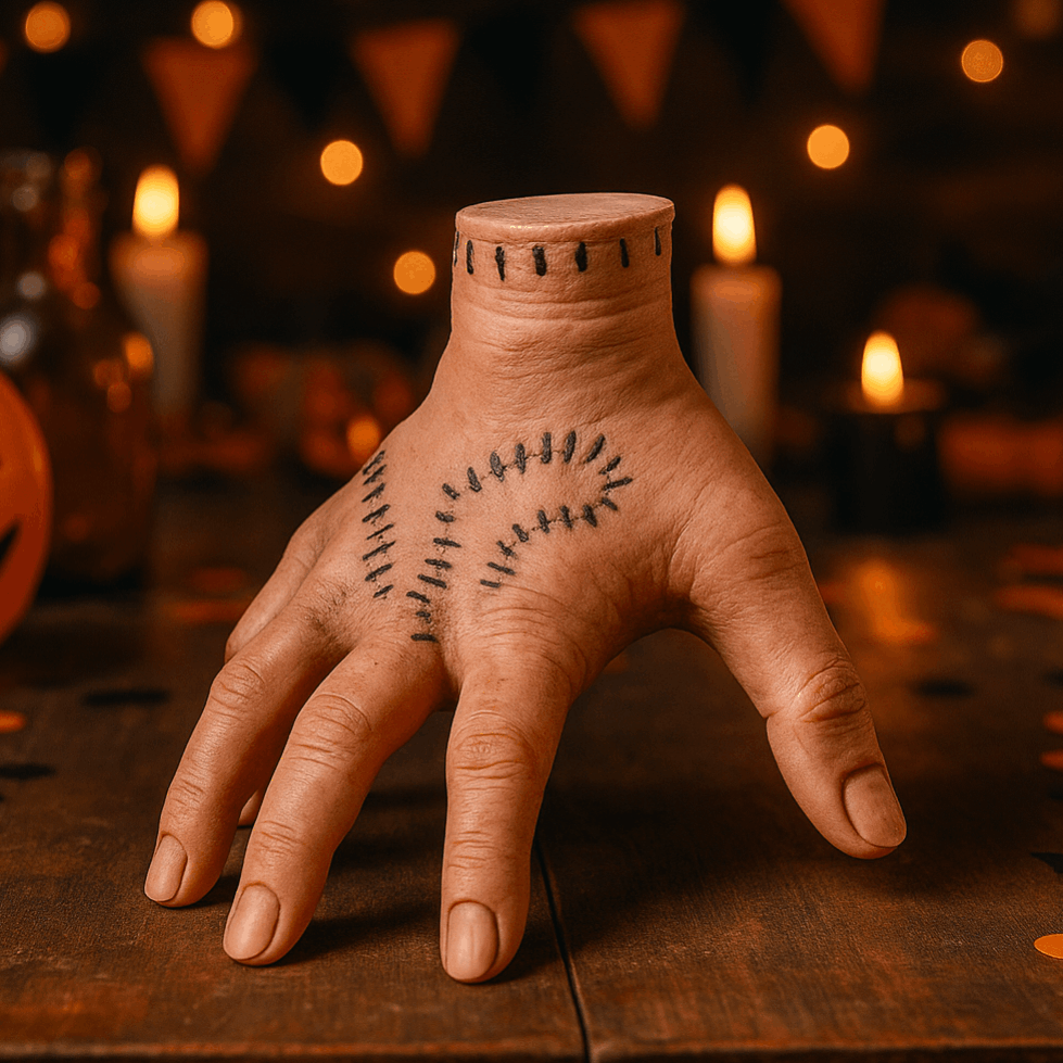 Realistic Silicone Horror Hand Prop for Halloween Parties Cosplay Spooky Decor