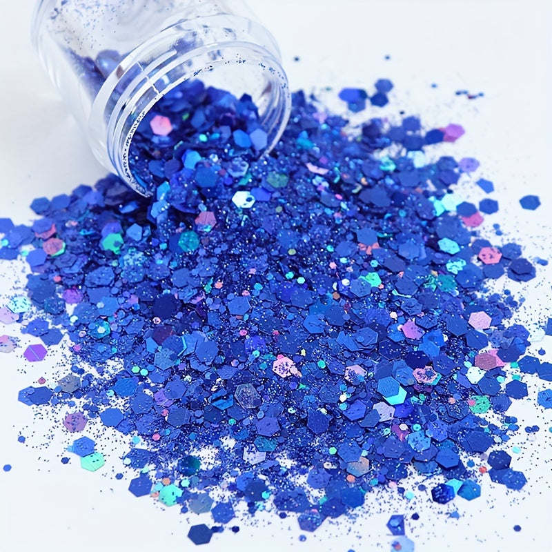 Flash Laser Hexagonal Chunky Mixed Sequins Nail Polish Glitter Powder