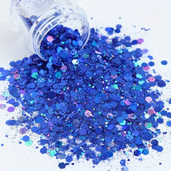 Flash Laser Hexagonal Chunky Mixed Sequins Nail Polish Glitter Powder
