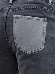 Men's Slim Patchwork Denim Pants for Spring