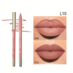 3 Pcs Nude Lip Liner Set Matte Finish Waterproof Long Lasting Gift Set