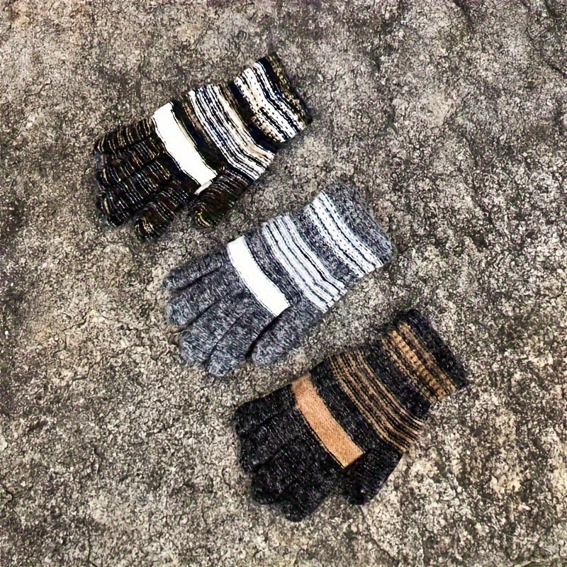 Winter Warm Knitted Gloves for Outdoor Travel