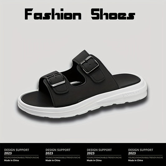 Men's Non Slip Platform Slides Comfortable Cloud Slides