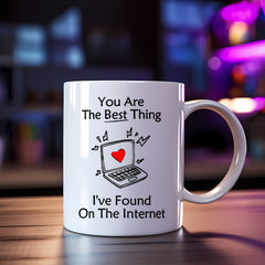 325ml Graffiti Letter Printed Mug - Ceramic Cup for Outdoor Camping