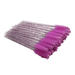 50Pcs Crystal Eyebrow Mascara Applicator Cosmetic Brushes