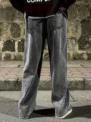 Men's Loose Fit Cotton Jeans for Spring Summer