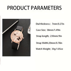 Butterfly Watch with Rhinestones & Starry Sky Dial - Set of 5