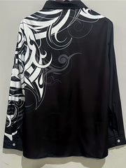 Men's Long Sleeve Button Up Shirt for Spring Fall