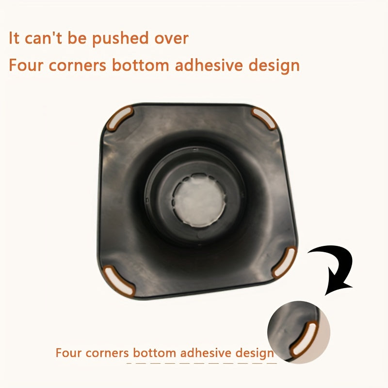 Stainless Steel Elevated Dog Bowl with Non-Slip Mat