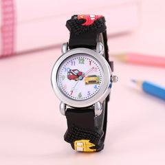 Teen Car Print Dial Quartz Watch For Gift Daily Life