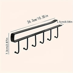 Bathroom Cabinet Storage Hangers Multifunctional Hook Rack Nail Cup Holder