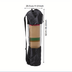 4pcs Adjustable Yoga Mat Drawstring Bag with Mesh Pocket