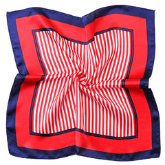 Vintage Print Satin Square Scarf Neck Hand Bandana Headwrap Silk Feel