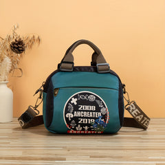 Chinese Style Totem Men's Casual Crossbody Bag With Adjustable Shoulder Strap