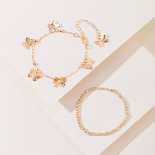Butterfly Charm Bracelet Set