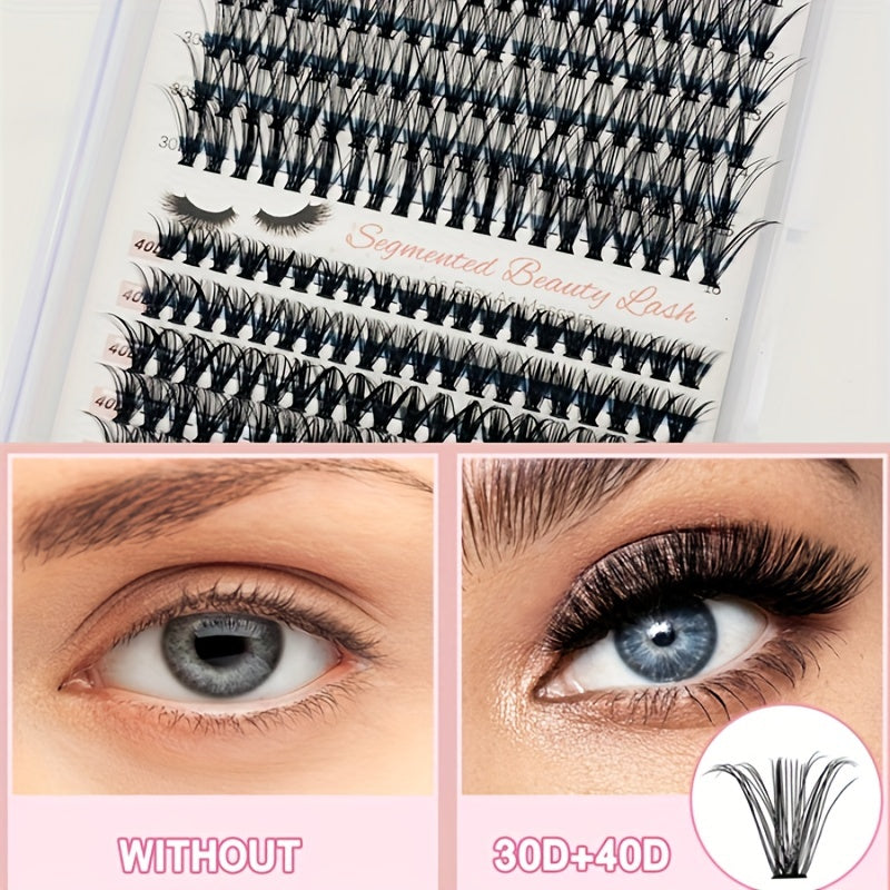 Natural Look False Eyelashes 280 Individual Lashes for DIY Eyelash Extension