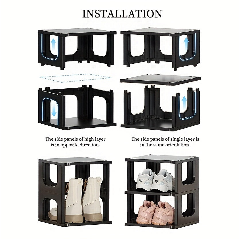 1pc Layer Shoe Rack Shoe Storage Stand Space Saving Shelf Organizer