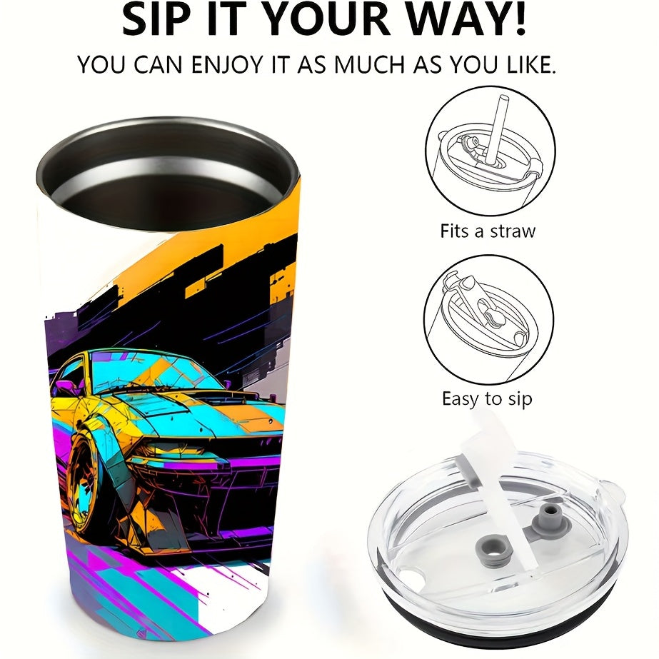 Stainless Steel 20oz Insulated Coffee Cup with Lid