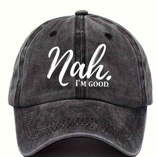 Printed Baseball Cap Vintage Dad Hat Sun Hat Fishing Mountaineering
