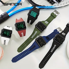 SANDA Men's Sports Digital Multifunction Watch