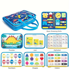 Dinosaur Adventure Felt Learning Board - Light Beige