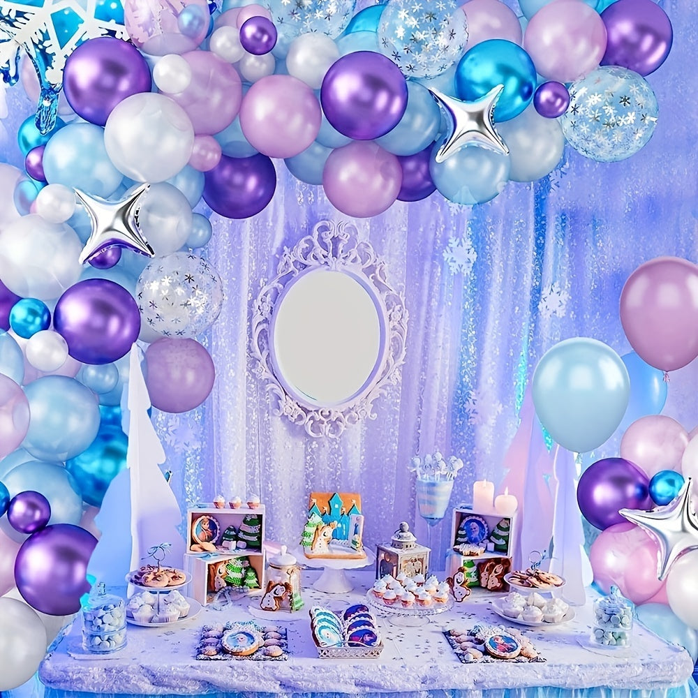 Ice & Snow Balloon Garland Arch Kit for Party Decoration