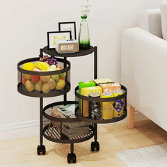 1pc Snack Cart Bedroom Storage Box Mobile Storage Cart Room Decor