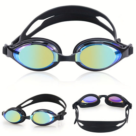 Professional Unisex Swimming Goggles Waterproof Anti-fog Large Frame
