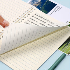 4pcs A5 Wave Star Language Coil Notebooks 60 Sheets