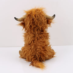 Highland Cow Plush Toy Long Hair Cow Doll Pillow Toy