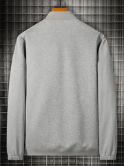 Men's Solid Sport Baseball Jacket Casual Coat Spring Autumn