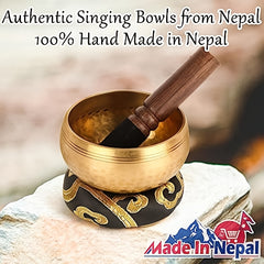 Hand Hammered Singing Bowls Set for Meditation Yoga Chakra
