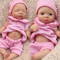 Soft Touch Bebe Reborn Sisters with Artistic Paint
