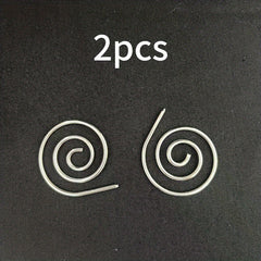 2pcs Spiral Cable Knitting Needle Circular Yarn Sewing Bent Tapestry Needles