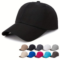Quick Drying Baseball Cap Unisex Mesh Breathable Adjustable Sun Hat