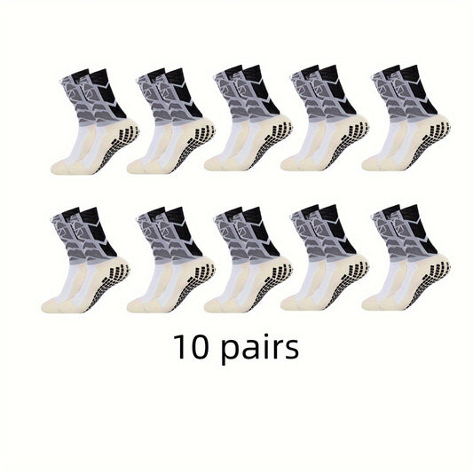 Men's Mid Crew Sport Socks: Sweat Absorbing, Comfy, Breathable