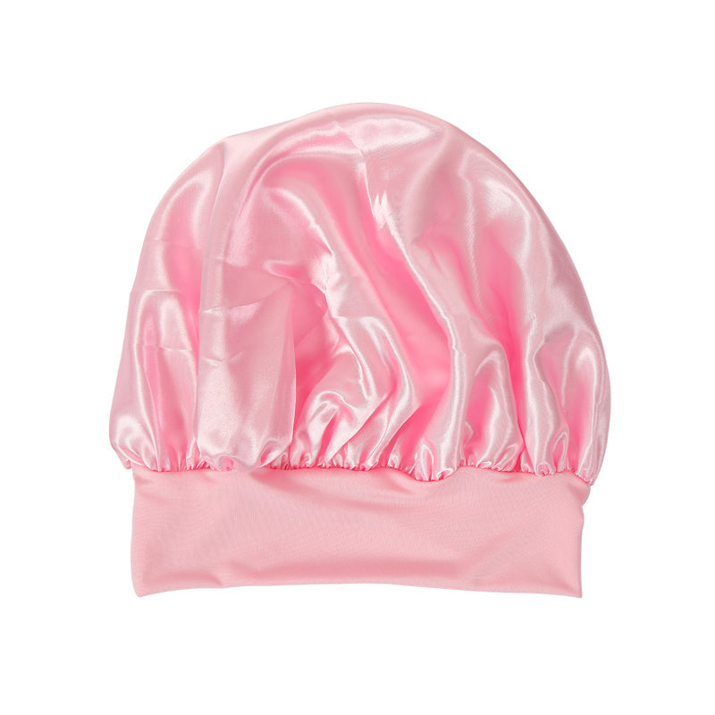 Wide Brim Satin Hair Hat Bonnet Headwear