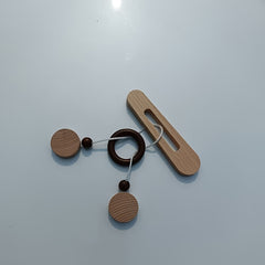 Wooden Puzzle Column Brain Teaser Lock 3D Dismantling Mind Game