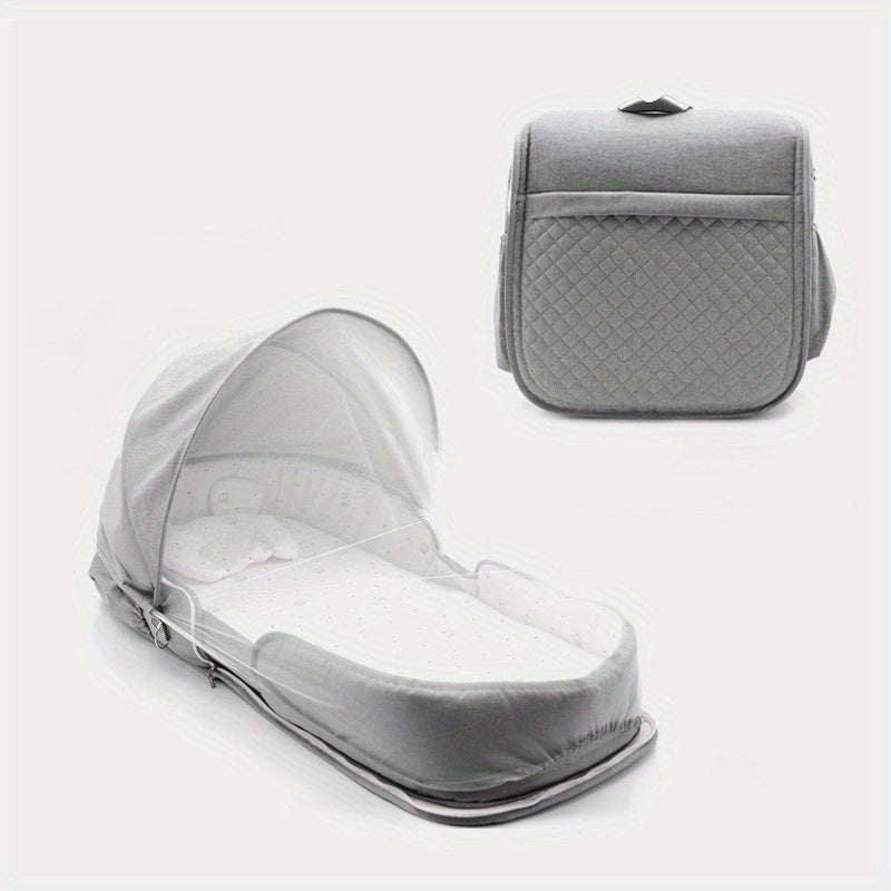 1pc Crib In Bed Newborn Bionic Bed Mommy Bag Backpack Baby Crib Folding Portable