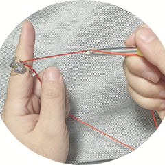 Adjustable Metal Crochet Ring Yarn Guide Finger Holder Thimble