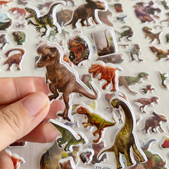 8pcs 3D Dinosaur Bubble Stickers T-Rex Animal Party Home Decoration