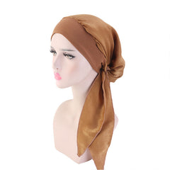 Elastic Headband Braid Hat Head Scarf Tied Head Scarves Slip On Beanies