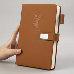 A5 360-Page Faux Leather Buckle Notebook - Home Office & Study Notepad