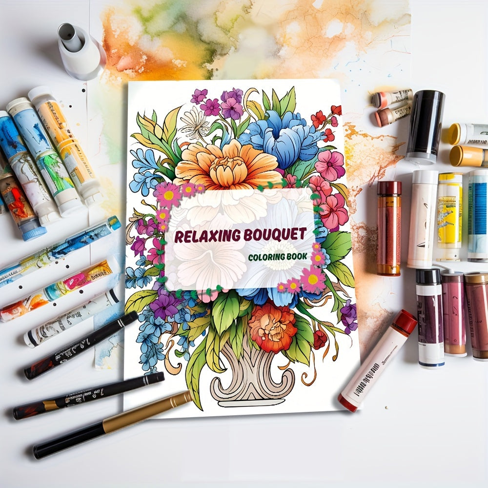 Positive Thinking Coloring Book For Adults - Stress Reduction Designs