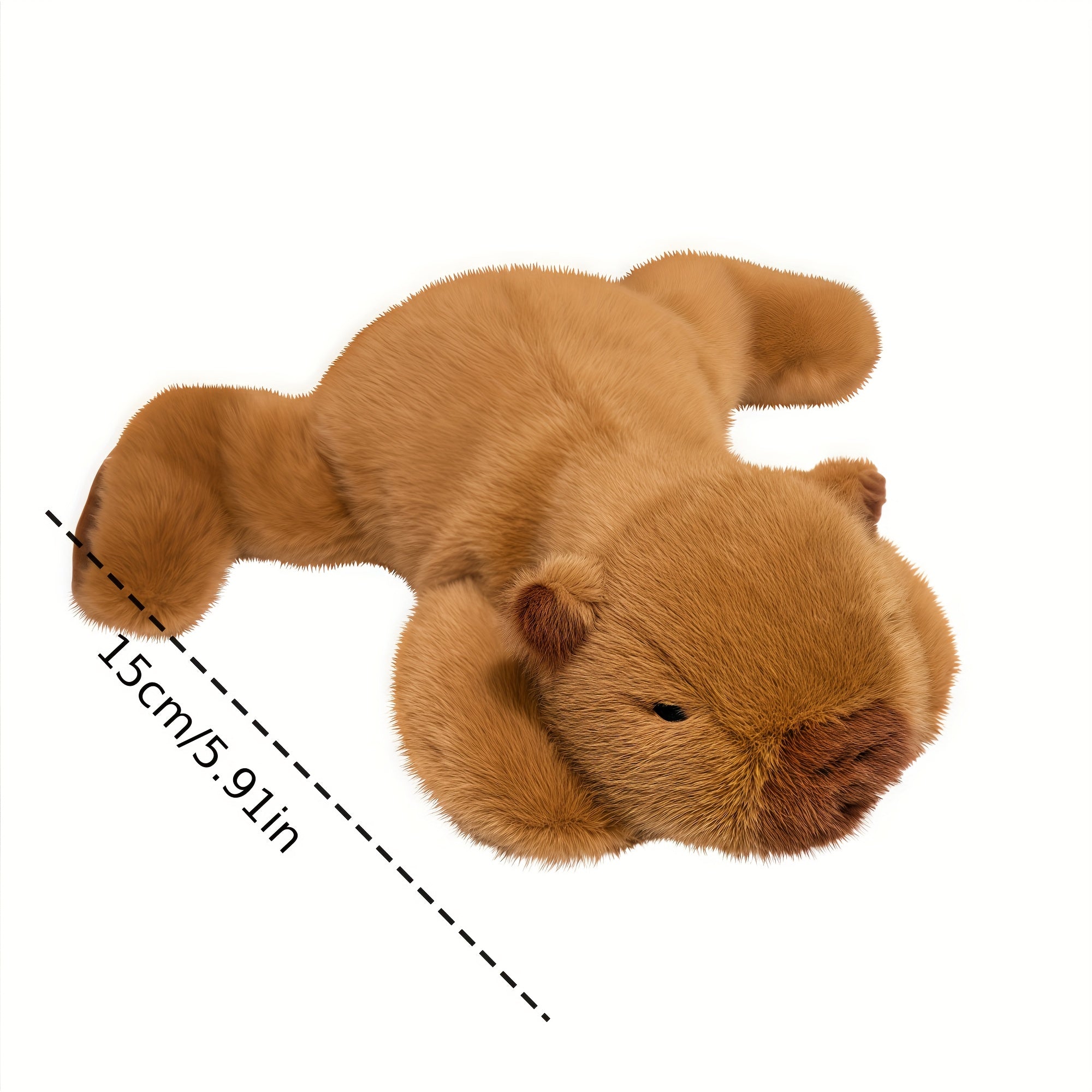 Capybara Plush Toy Soft Brown Sturdy Legged Animal Cuddly Stuffed Animal