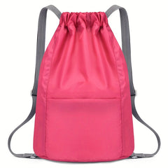 Waterproof Drawstring Backpack for Sports and Gym, Men Women